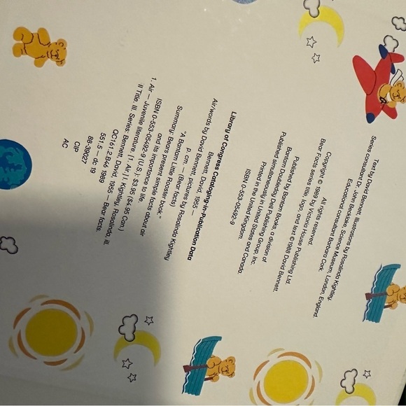 David Bennett Book Lot Bundle 80s Kids Bear Educational Water Air Sounds VTG - Picture 8 of 11